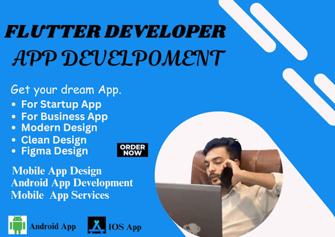 Gig Preview - Be your flutter mobile app developer for android and ios app flutter flow