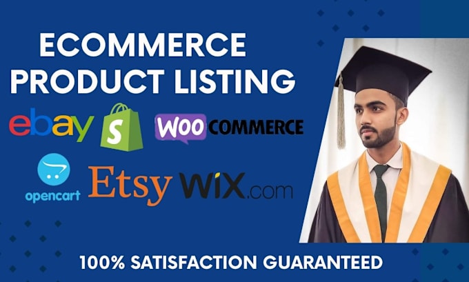 Gig Preview - Upload products listing to shopify woocommerce wix ebay etsy