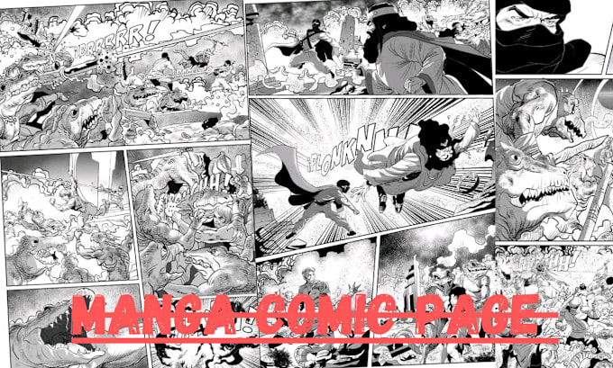 Gig Preview - Do anime manga comic book illustration graphic novel comic page manga page