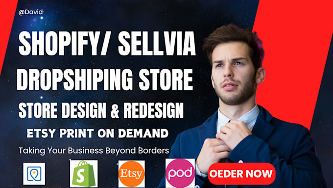 Gig Preview - Build 30k per month sellvia, etsy or shopify store, dropshipping store, etsy pod