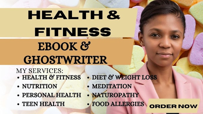 Gig Preview - Write, format amazon kindle health dieting book kdp ebook writer ghostwriter