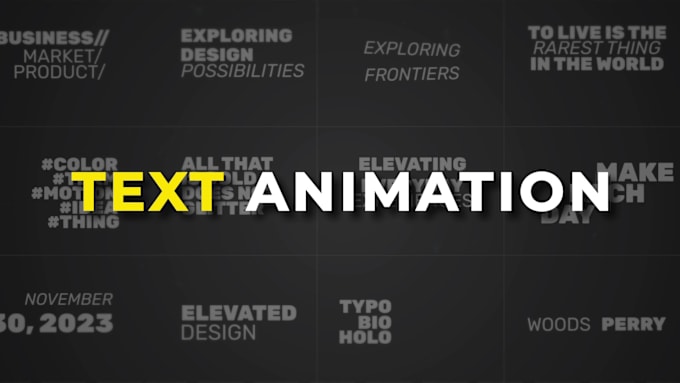 Gig Preview - Create kinetic typography video text animation and motion graphics