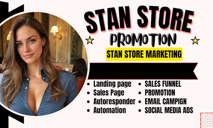 Gig Preview - Setup promotional sales funnel landing page for digital product on stan store