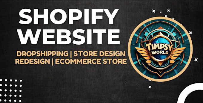 Gig Preview - Shopify store design redesign shopify website dropshipping store