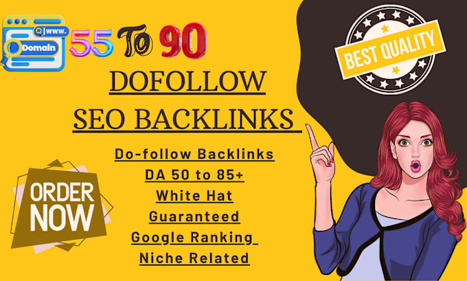 Gig Preview - Do high authority da 45 to 90 manual SEO do follow backlink