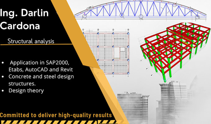 Gig Preview - Provide structural analysis, design services in sap2000 for concrete, steel