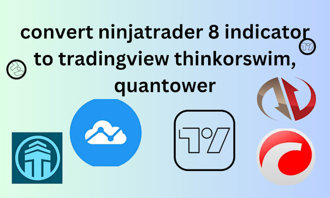 Gig Preview - Convert ninjatrader 8 indicator to tradingview thinkorswim, quantower