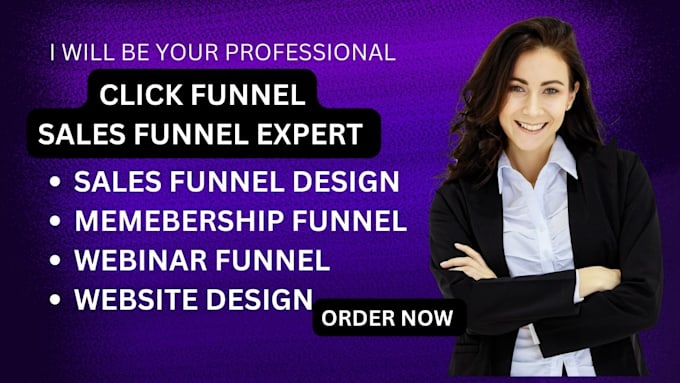 Gig Preview - Design clickfunnels sales funnel, clickfunnels landing page, gohighlevel funnel