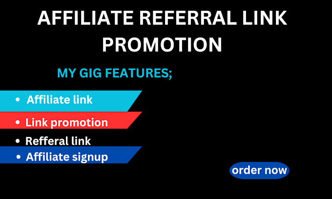 Gig Preview - Do affiliate referral link promotion affiliate link referral link promotion