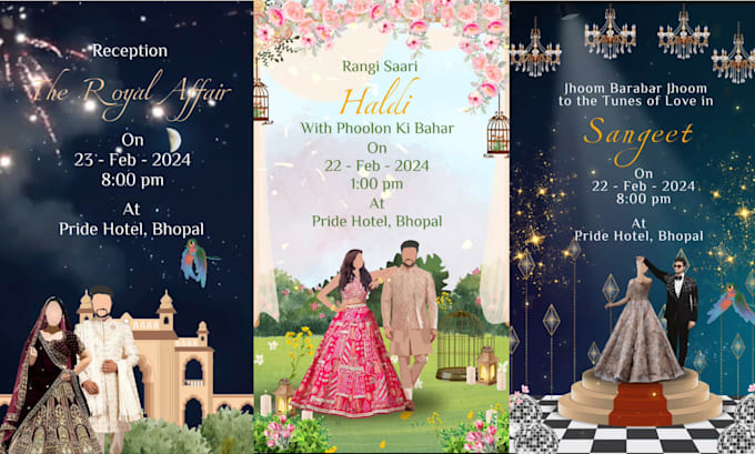 Bestseller - design custom digital wedding invitation card