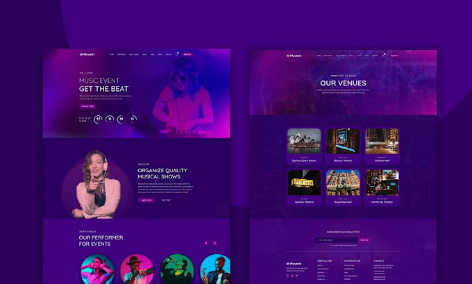 Gig Preview - Expert website design for podcasters, djs, artists, events and record label