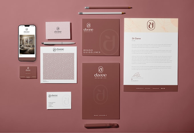 Gig Preview - Design a business logo and brand identity with branding kit