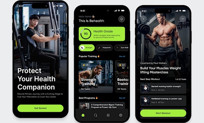 Gig Preview - Develop fitness app gym app workout app health and fitness website nutrition app