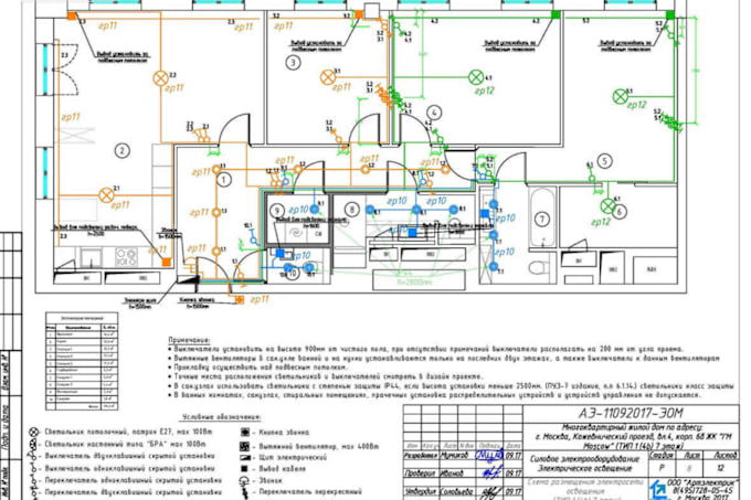 Gig Preview - Draft mep adu, electrical, plumbing, and hvac blueprints for permit approval