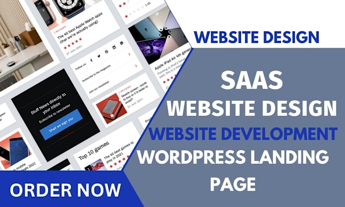 Gig Preview - Design saas website, develop saas landing page, saas start up website