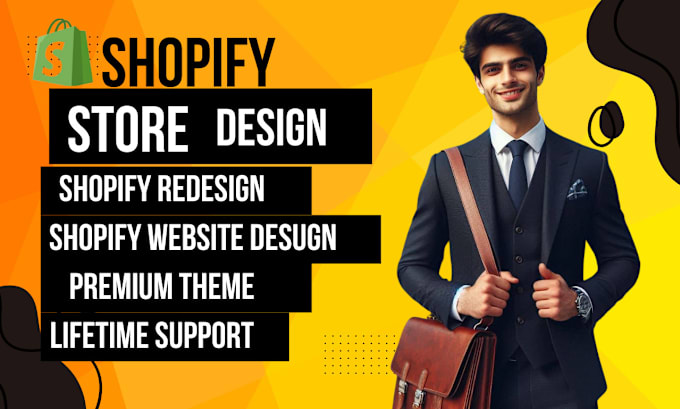 Gig Preview - Do shopify website design, create shopify store, or shopify dropshipping store