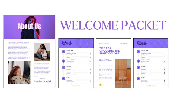 Gig Preview - Design welcome packet, ebook, information packet using canva