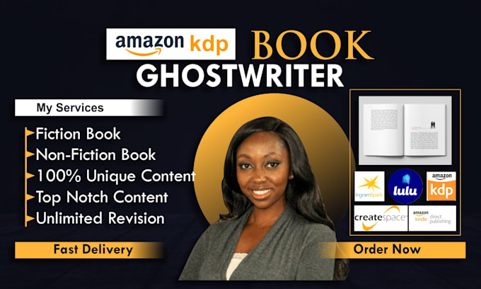 Gig Preview - Be your ebook writer, novel ghostwriter, ghost book writer, book editor