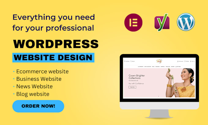 Gig Preview - Build online store and bussiness website with wordpress