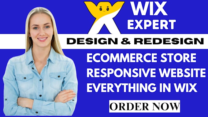 Gig Preview - Make wix website design redesign wix website wix editor wix studio wix store