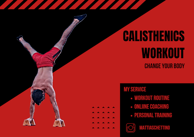 Gig Preview - Create personalized calisthenics training plans