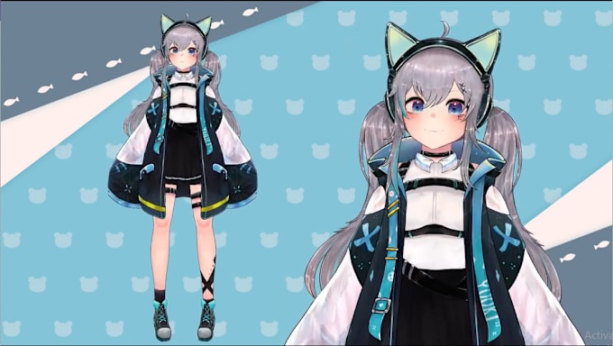 Gig Preview - Draw live2d vtuber model, vtuber model, anime vtuber design, vtuber rigging