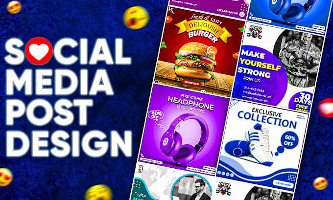 Gig Preview - Create custom social media designs that drive engagement