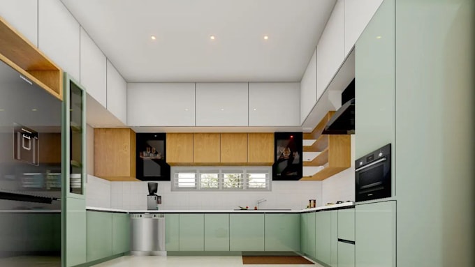 Gig Preview - Design kitchen, cabinetry, and residential interior, 3d render, layout