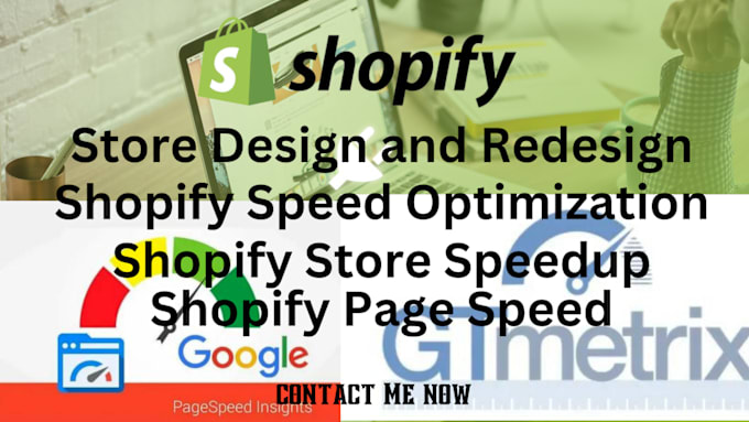 Gig Preview - Shopify store design, shopify speed optimization, increase store speed