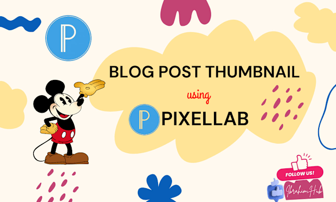 Gig Preview - Design blog post thumbnails, custom designs using pixellab