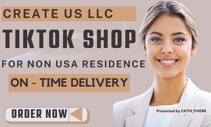 Gig Preview - Create usa lic tiktok shop for non usa resident, amazon llc for non u resident