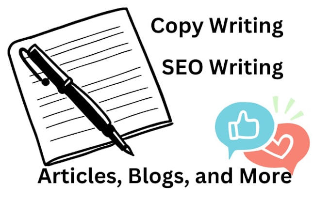 Gig Preview - Be your writer for copywriting, SEO, and more