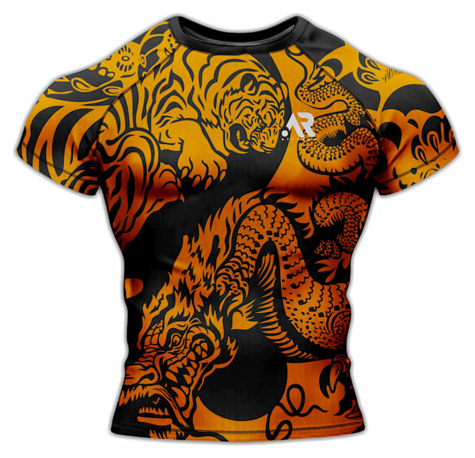 Bestseller - create a custom sublimation bjj rashguard design for the MMA