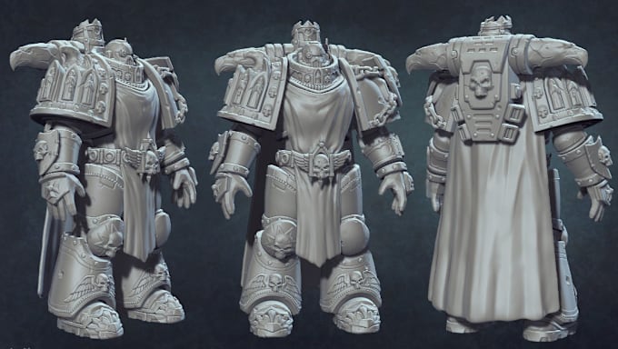 Gig Preview - Custom dnd miniatures expert sculpting 3d modeling for tabletop gaming