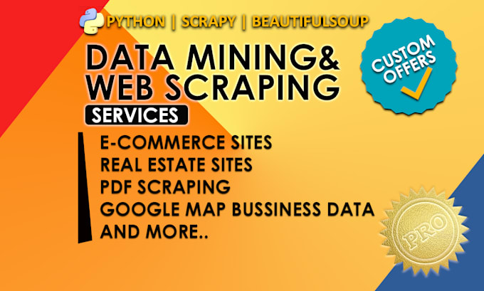 Gig Preview - Do web scraping and data mining with python