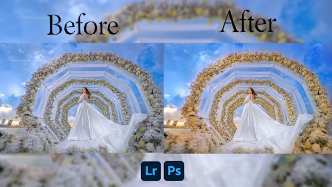 Gig Preview - Do wedding photo editing, retouching and color corrections