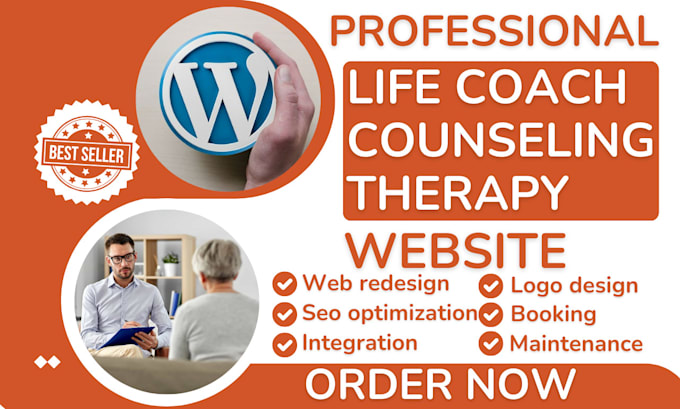 Gig Preview - Design life coaching counseling personal trainer mental health therapy website