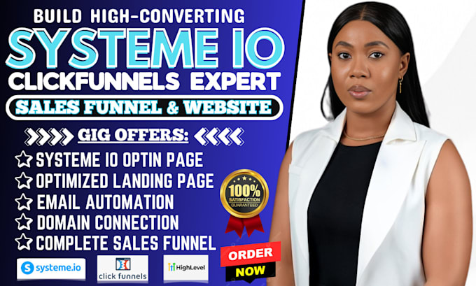 Bestseller - design systeme io sales funnel landing page unbounce clickfunnels landing page