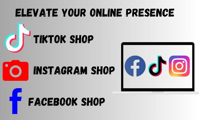 Gig Preview - Setup facebook instagram tiktok shops manage shopify shop