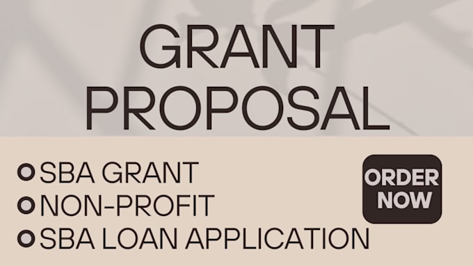 Gig Preview - Do sba loan application, non profit grant, sba grant, grant proposal, sba loan