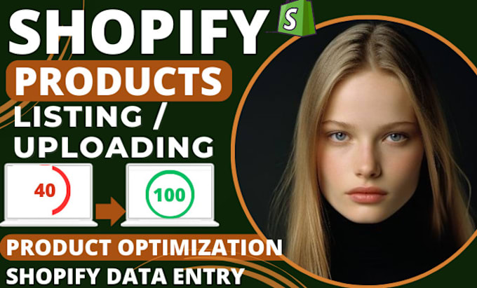 Gig Preview - Do shopify product listing, product upload, data entry, increase shopify sales