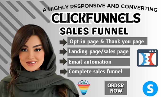 Gig Preview - Design clickfunnels sales funnel, clickfunnels landing page, clickfunnels expert