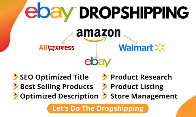 Gig Preview - Do amazon to ebay dropshipping, ebay lister, ebay dropshipping, ebay seo listing