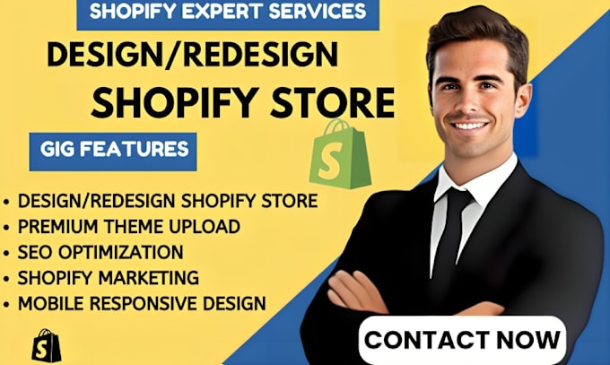 Gig Preview - Redesign shopify website and shopify dropshipping store