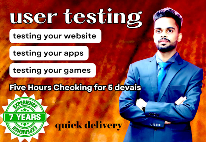 Gig Preview - User test your website app mobile game and provide growth idea