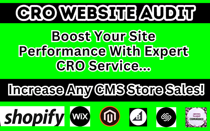 Gig Preview - Audit your ecommerce store for conversion rate optimization do cro audit website