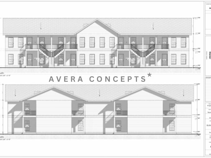 Gig Preview - Draw architectural and mep sketch, floor plan, landscape architect in autocad