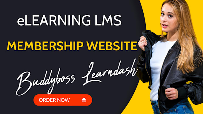 Gig Preview - Do scalable lms website elaerning website development with learndash buddyboss