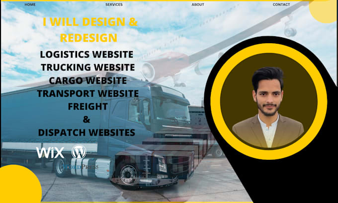 Gig Preview - Create logistics website design logistics website and redesign logistics website