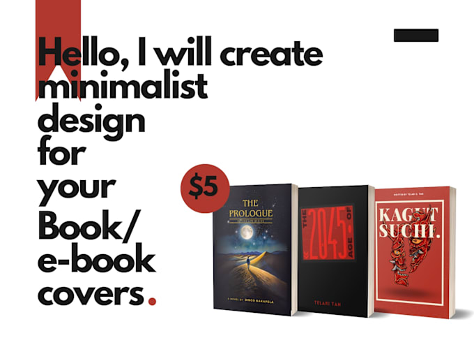 Gig Preview - Create minimalist book cover design